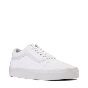Vans Old Skool Skate Shoe - White Monochrome Women’s Size 8
